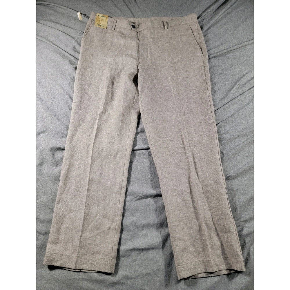 Men's Tan Linen Carribean Pants